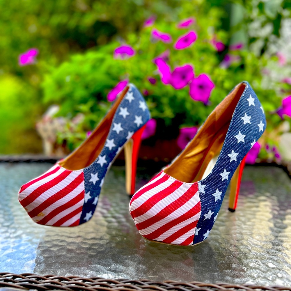 Platforms for the super patriotic woman you are!